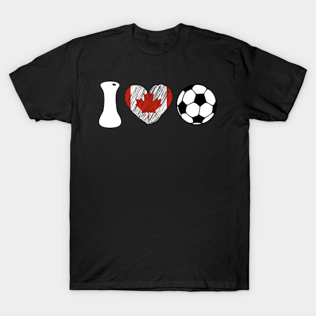 Soccer Lover Canada T-Shirt by RankShop